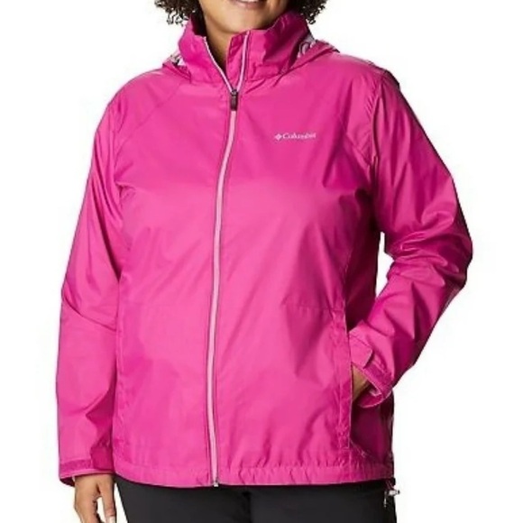 Columbia Sportswear Womens Windbreaker Running Athletic Jacket Pink S - Picture 1 of 15